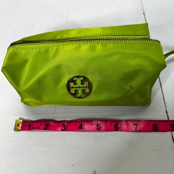 Tory Burch Makup/Travel Case Green and Gold - Picture 9 of 9